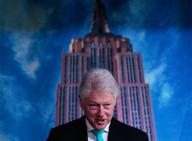 Bill Clinton, durante la presentación del proyecto