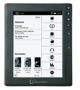 Tagus, el nuevo 'e-reader' de Casa del Libro. CDL / RTVE.es